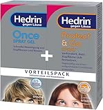 HEDRIN Vorteilspack - 1 x ONCE Spray Gel (60 ml) + 1 x Protect&Go Spray (120 ml) - Set zur Beseitigung und Vorbeugung von Kopfläusen und Nissen - gut verträglich klinisch getestet