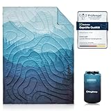 KingCamp Reisedecke Ultraleicht, Decke Wasserabweisend Kompakt,Outdoor Campingdecke Warme,kleines packmaß für Camping Büro Outdoor, (Frosttal,200x145cm)