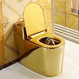 Einteiliges WC mit Komfortsitz, längliche Schüssel, für Badezimmer