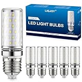 LIGJOY Glühbirne E27 LED Neutralweiß 4000K, Extra Hell LED Lampe 15W 1500LM Ersetzt 150W Glühlampe, Flimmerfrei, Maiskolben Leuchtmittel, Energiesparlampe Birne, Nicht Dimmbar, AC 220-240V, 6er set