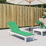 ShGaxin Liegestuhl-Auflage, Hollywoodschaukel Auflage, Sonnenliege Auflage, Gartenliege Auflage, Liegenauflage, Deckchair Auflagen, Grün (75+105) x50x3 cm