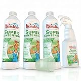 Pastaclean® Superkonzentrat 3X 500ml + Sprühflasche - Extra starker Allzweckreiniger für alle Bereiche im Haushalt, Starker Fettlöser, Schmutzlöser, Küchenentfetter, Nikotinlöser - Made in Germany