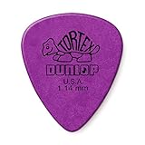 DUNLOP Tortex Standard 1.14 mm violett, Packung mit 24 Plektren (418F114)