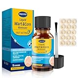 MQUPIN Hühneraugen Entferner Lösung, Corn Remover, Lösung gegen Hühneraugen und Hornhaut 15ml mit Pinsel