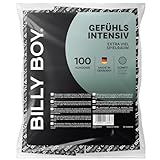 BILLY BOY Kondome Gefühlsintensiv 100er Pack | 55-62mm im oberen Bereich | Kondome mit mehr Freiraum (1 x 100 Stück)