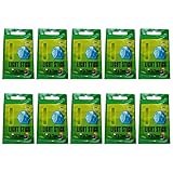 Ddujbtp 25/50 Angelglühstäbe mit Rutenspitze, Nachtgrün, fluoreszierende Leuchtspitze, Knicklichter