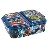 Stor Die Avengers - Avengers | Kinder 3-Fach-Sandwich-Box - Kinder-Lunch-Box - Snack-Halter -