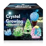 UNGLINGA Crystal Growing Kit, 5 Kristall-Zucht Experimentierset, Kristalle in deinen Lieblingsfarben, schneller Zuchterfolg, für Kinder, Mitbringsel, Geschenk