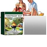 Feuerfeste Matte, Grillmatten Außengrill | Grillmatten Outdoor-Grill | Feuerstellenmatte, Grillmatte Deck, Terrasse, Gras, im Freien, Holzfeuerstelle, Grill, Smoker