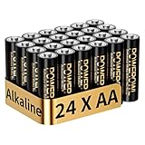POWEROWL Batterien AA Alkaline Hochleistungs 24 Stück 1,5 V langlebige AA Batterie 10 Jahre Haltbarkeit(Nicht wiederaufladbar)