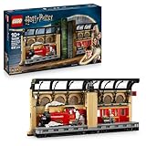 LEGO Harry Potter Buchstütze: Hogwarts Express - Set mit Spielzeug Zug, 2 Minifiguren inkl. Ron Weasley, Hedwig und Krätze - Wizarding World Geschenk für Jungen, Mädchen & Fans ab 10 Jahren - 76450