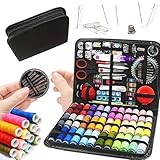 Nähset 229-teilig mit Garn, Nadeln & Zubehör im Etui – Reise-Nähset für Haushalt, Kleidung Reparatur & DIY – für Anfänger, Einsteiger & unterwegs