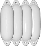 Majoni 4er-Set Bootsfender Star 15 - Farbe weiß, Länge 45cm