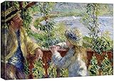 wall26 - Am Wasser oder in der Nähe des Sees von Pierre-Auguste Renoir - Leinwanddruck, Wandkunst, berühmte Gemälde, Reproduktion – 40,6 x 61 cm