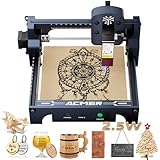 ACMER S1 Mini Laser Graviermaschine, 2500 mW Hochpräzision Laser Gravur Gerät, 130 x 130 mm Arbeitsfläche, ideal für DIY-Lasergravlerer auf Holz, Metall, Acryl und Leder, DIY-Laserschneider, Blau