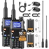 JUCJET UV-5RH Mehrfrequenz-Walkie-Talkie, 999 Kanäle, Taschenlampe, Type-c USB-Ladestation, Hochleistungs-Walkie Talkie für Abenteuer, Outdoor, Camping, Familie (2 Stück)