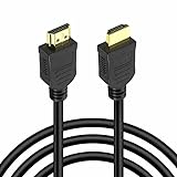 TECHZOCO HDMI-Kabel 4K, HDMI-Kabel 2.0, High-Speed-HDMI-Kabel, 4K Ultra HD 2160p (30 Hz), HDMI-Kabel, vergoldete Kontakte, kompatibel mit PC, PS4, PS5, Xbox, Smart TV, Schwarz, 2 Meter