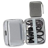 EPIGEIST Stoßfeste Tasche für Externe Laufwerke Wasserdichtes Hartschalen case zum Schutz und Aufbewahren externer Speichergeräte mit praktischem Kabelorganizer für Reisen und Alltag