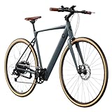 Cecotec Elektro-Stadtfahrrad Sprint Silver, 250W, 28-Zoll-Räder, 70 km Reichweite, 360 Wh Batterie, Shimano Altus 8-Gang-Schaltung und Doppel-Hydraulikbremsscheiben