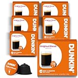 Dunkin' Donuts Original Blend 60 Kaffeekapseln | kompatibel mit Dolce Gusto Kaffeemaschinen | 100% gerösteter & gemahlener Arabica Kaffee | Mild, ausgewogen & aromatisch | Hergestellt in Italien
