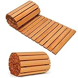 Bituxx Rollweg Holz Holzweg Gartenweg Gehweg Trittplatten Gartentritte Zedernholz ausrollbar 250x45cm