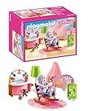 PLAYMOBIL Dollhouse 70210 Babyzimmer mit Babybett und Figuren, ab 4 Jahren
