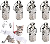 Adressanhänger für Hunde Katzen, 6 Stück Adressanhänger, Hundemarke Tiermarke mit Schlüsselring, Adresse Katzenmarke, Hundemarke Anhänger, Personalisierte hundemarke Haustiere hunde Katzen zubehör