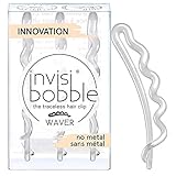 Invisibobble Haarspangen Crystal Clear I 3x Haarspangen transparent für Mädchen und Damen I starker Halt und haarschonend, ohne Metall I das Original, designed in Herzen Münchens