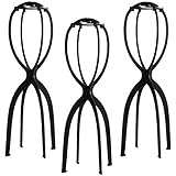 Dreamlover Perückenhalter für Lange Perücken, Hoher Perückenständer, 3 Stück