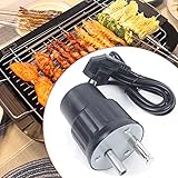 220V Grillmotor,Barbecue Rotator Motor Grill Elektrische Maschine Outdoor BBQ Werkzeug,BBQ Motor Barbecue Grill Motor Zubehör,One-Touch-Schalter