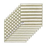 Das blaue Wunder Extra Spültuch 30cm x 30cm (10er-Set, Grau-Braun), Spültuch mit Bambusfasern, Reinigungstuch zum Putzen und Trocknen, extrem saugfähig und schnelltrocknend