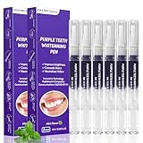 6 Stück Zahnaufhellung Stift Bleaching Zähne für Strahlend Weiße Zähne, Effektives Zahnbleaching Gegen Kaffee, Tee and Nikotinverfärbungen, Schnellwirkendes Teeth Whitening Pen mit Minzaroma
