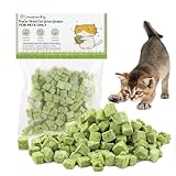 Katzengras Snack, 60g Katzengras Sticks Gefriergetrocknet Snacks für Katzen für die Zahnpflege und Haarknäuel Entfernen, Katzenminze