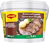 MAGGI Professional Bratensaft pastös, keine kennzeichnungspflichtige Allergene, Ergiebigkeit 9,4 L, 1er Pack (1 x 900g GastroBox)