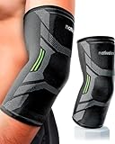 NativoDex Ellenbogenbandage – Kompressionsbandage für Ellenbogen, Bandage für Tennisarm, Golferarm, Sehnenentzündung, Arthrose, Sport - Armbandage Herren und Damen