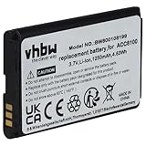 vhbw Akku kompatibel mit Philips Pocket Memo DPM6000, DPM7000, DPM8000, DPM8100, DPM8500 Diktiergerät (1250 mAh, 3,7 V, Li-Ion) - Ersatz für 8403 810 00011, ACC8100, ACC8100/00 Akk