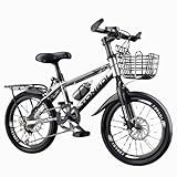 Wmmner Mountainbike 26 Zoll Variable Geschwindigkeit Scheibenbremse 6-12 Jahre Alte Jungen Und Mädchen Grundschüler Großes Kinderfahrrad Mehrfarbig/F/18 Zoll