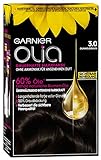 Garnier Olia Dauerhafte Haarfarbe ohne Ammoniak, Mit pflegenden und natürlichen Ölen, Vollständige Grauhaarabdeckung, Permanente Coloration, Nr. 3.0 Dunkelbraun, 1er pack
