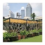 U-förmige Wellen-Sonnenschutzabdeckung zum Herunterhängen, einziehbare Sonnenschutz-Überdachung, verschiebbares Wellen-Sonnensegel, verschiebbares Wellen-Sonnensegel, für Pergola, Terrasse,