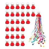 Fangxuee 30er-Pack Luftschlangen, Popper, Luftschlangen zum Werfen Per Hand, Saubere Konfetti, Papierknallbonbons für Feiern, Geburtstagspartys, Gastgeschenke