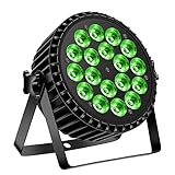 LED Par Scheinwerfer 200W 18 LED Bühnenlicht Strahler Discolicht Partylicht, DELIBANG 12CH Par LED Licht RGBW DMX Strobe Sound Aktiv Modus Beleuchtung DJ Lichteffekt für Show Bar KTV Party Halloween