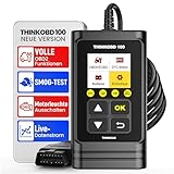OBD2 Diagnosegerät, Thinkcar THINKOBD 100 Diagnosegerät Auto, Verbesserter Universal Codeleser Motor-Scanner Mit Volle OBD2-Funktionalität, Premium KFZ Auslesegerät Für Alle OBDII/EOBD Protokol