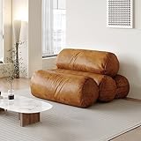 Verstellbares Bodensofa, Lazy Sofabett, Sitzsack-Sofa für Erwachsene, gemütlicher Lazy Floor Chair für Schlafzimmer und Wohnzimmer, Kunstleder