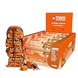 MaxiNutrition Proteinriegel Caramel Spread Protein Waffle Bar, 27% Eiweiß, 192 kcal, (12 Eiweißriegel x 39g), Ohne Zuckerzusatz