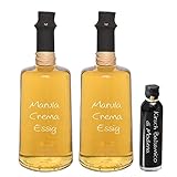 Marula Crema Essig NUR SANFTE 3 % Säure! 2 x 0,25l I Sparset GRATIS dazu Oliv & Co. Kirsch Balsamico di Modena 40ml