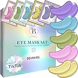 BLOOMORA Gemischte Augenpads (30 Paare) mit Niacinamid & Hyaluron | Augenpads Gegen Augenringe | Augenringe Entfernen | Eye Pads | Eye Patches