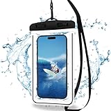 Unterwasser Handyhülle,wasserdichte Handyhülle,Wasserfeste Handyhülle,Handyhülle Wasserdicht,wasserdichte Handytasche,Handyhülle Wasserdicht Schwimmen,für Bildschirme Kleiner als 6.8 Zoll (Schwarz)