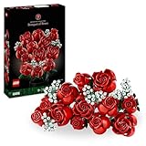Lego Icons Rosenstrauß, Kunstblumen als Zimmer-Deko, Botanical Collection Set für Erwachsene, Valentinstag- oder Jahrestag-Geschenk für Partner, Freundin oder Freund, Botanik Kollektion 10328