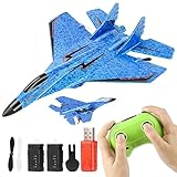 Liamostee RC Flugzeug 2.4GHz Ferngesteuerter, 2CH Rc RC Flugzeug RTF für Anfänger erngesteuertes Flugzeug mit LED-Licht Flugzeug Spielzeug Modellflugzeug mit für Anfänger Kinder Erwachsene