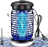 WUEAOA Insektenvernichter elektrisch, 4200V Mückenlampe 15W UV mit 9W LED Lampe, Mückenabwehr IPX4 wasserdichte für Innen Außen, Fliegenfalle Mückenfalle für Mücken, Fliegen, Motten